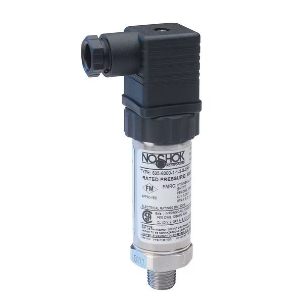 Pressure Transmitter, 0 psig to 300 psig, 0.25% Accuracy (BFSL), 4 mA to 20 mA Output, 1/4 NPT Male, Hirschmann, Noshok, Mfr#: 625-300-1-1-2-8